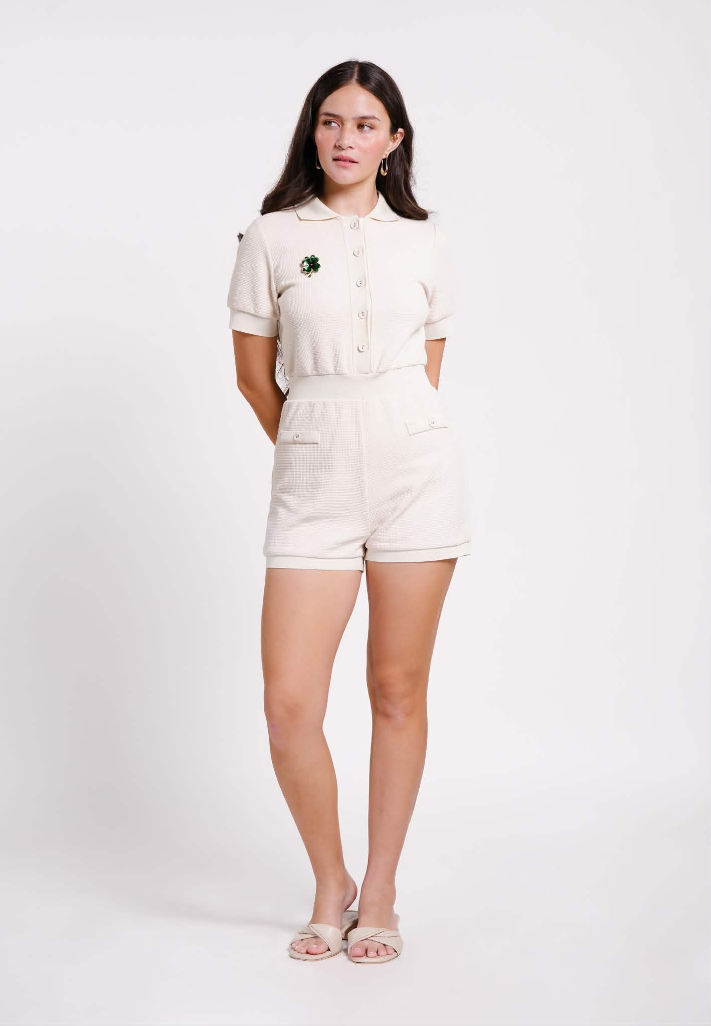 BLESSY S/S PLAYSUIT
