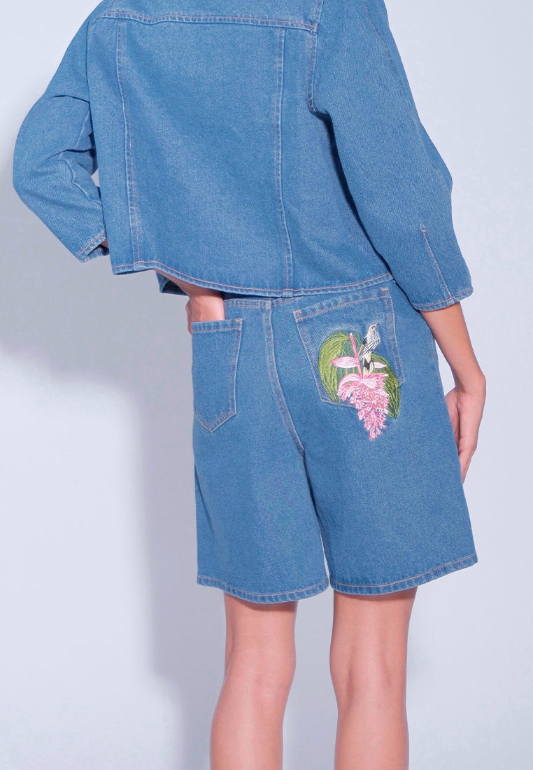 KINGFISHER SHORTS WITH EMBRO