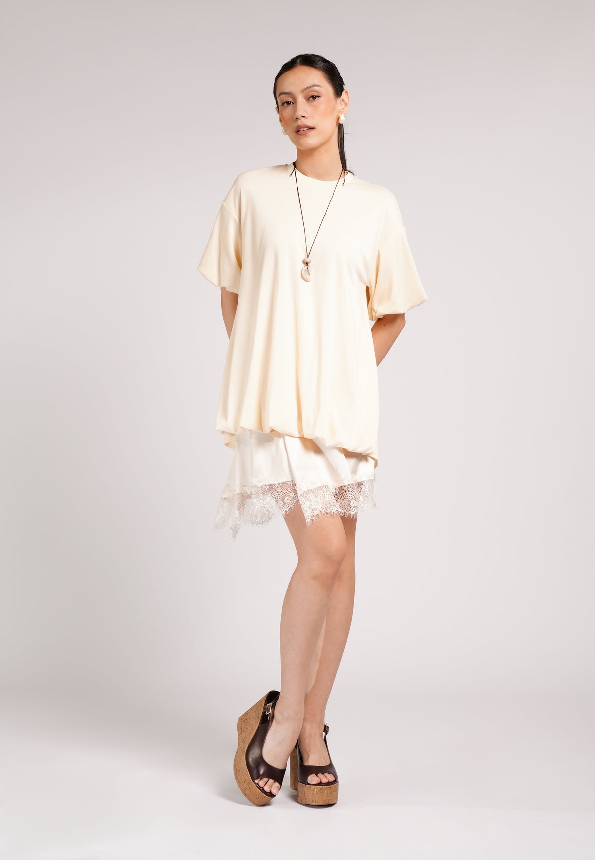 CREATIVE 2-IN-1 S/S DRESS