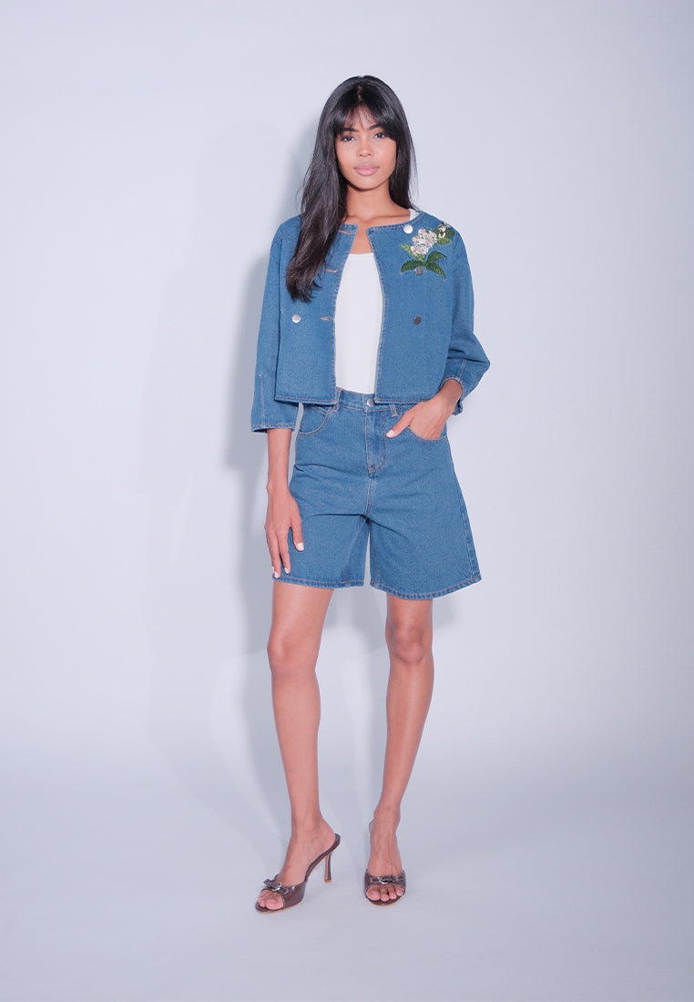 KINGFISHER SHORTS WITH EMBRO