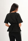 CROW S/S TOP WITH PLEATED SASH
