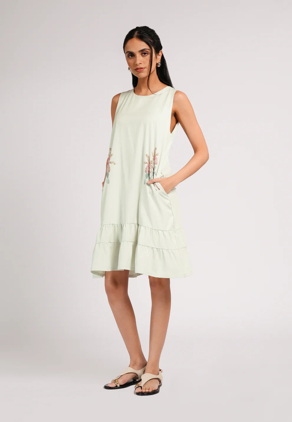 CLAYD S/L DRESS