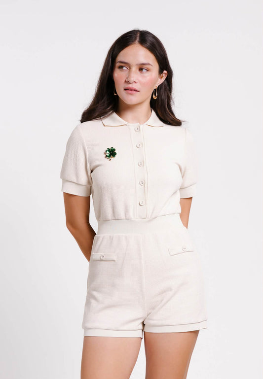 BLESSY S/S PLAYSUIT