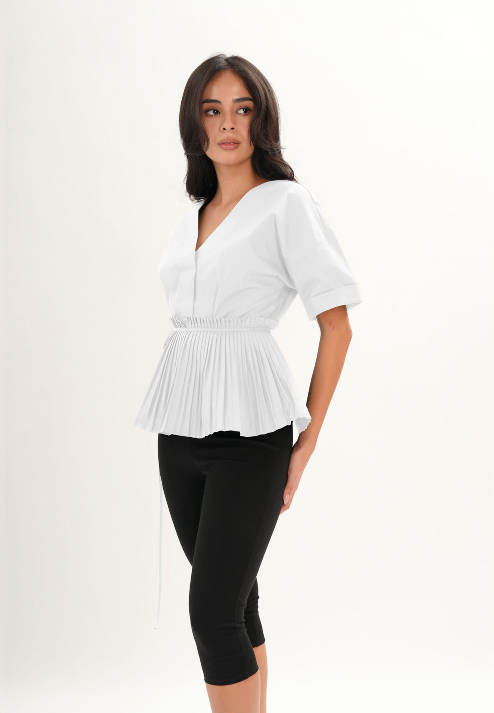 CROW S/S TOP WITH PLEATED SASH