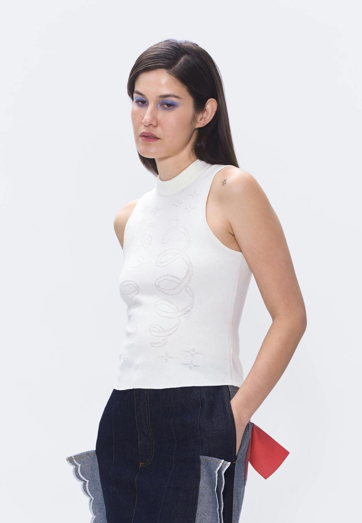 RIBS KNIT S/L TOP