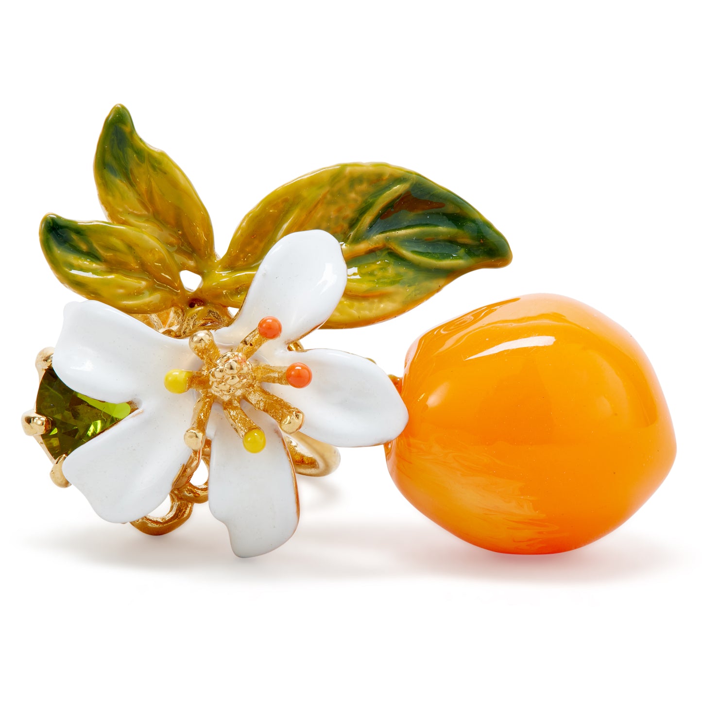 Les Néréides Clip Earrings JARDINS DE PROVENCE Orange blossom & Stone from the JARDINS DE PROVENCE collection officially available in Manila, Philippines