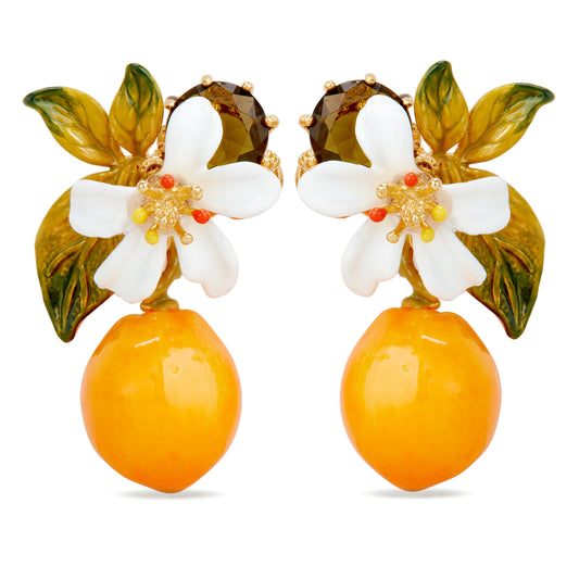 Les Néréides Post Earrings JARDINS DE PROVENCE Orange blossom & Stone from the JARDINS DE PROVENCE collection officially available in Manila, Philippines