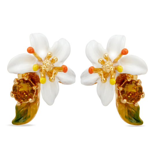 Les Néréides Post Earrings JARDINS DE PROVENCE Orange Flower from the JARDINS DE PROVENCE collection officially available in Manila, Philippines