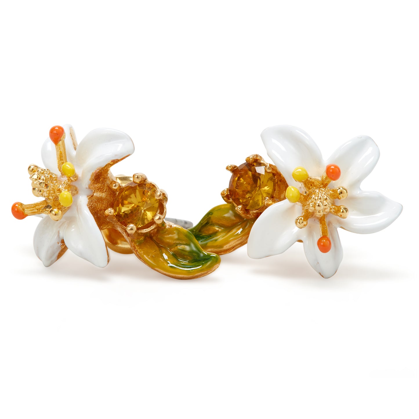 Les Néréides Post Earrings JARDINS DE PROVENCE Orange Flower from the JARDINS DE PROVENCE collection officially available in Manila, Philippines