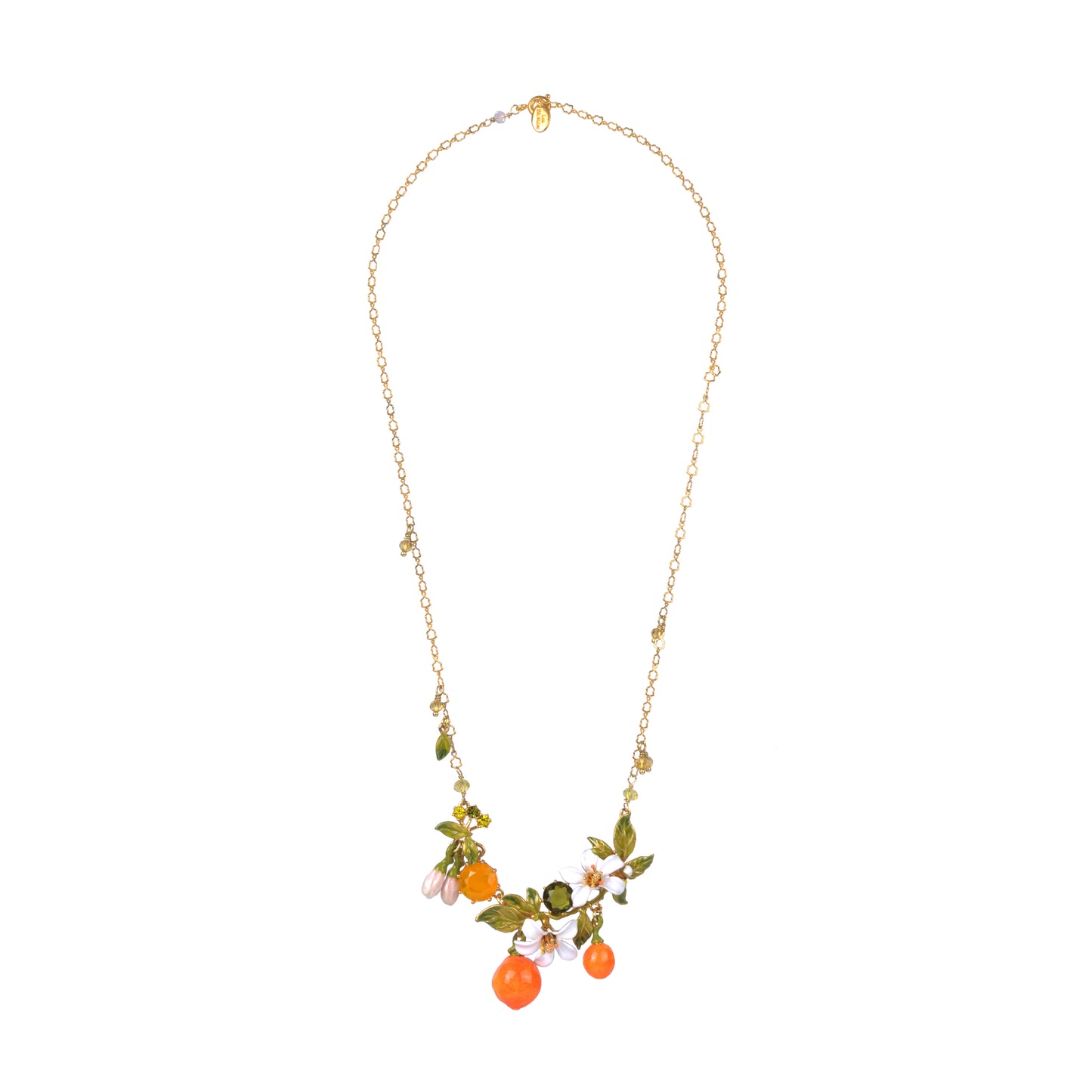 Les Néréides Necklace 40 + 5cm JARDINS DE PROVENCE Orange & Multi-elements medium from the JARDINS DE PROVENCE collection officially available in Manila, Philippines