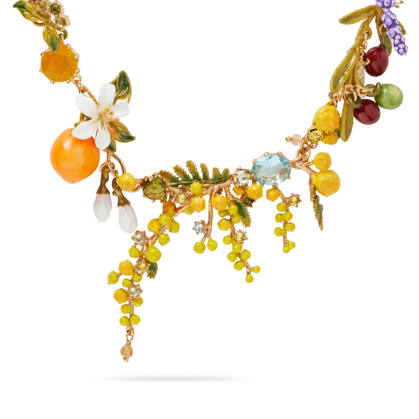 Les Néréides Necklace 40+5cm JARDINS DE PROVENCE Mimosa & Orange & Olive from the JARDINS DE PROVENCE collection officially available in Manila, Philippines