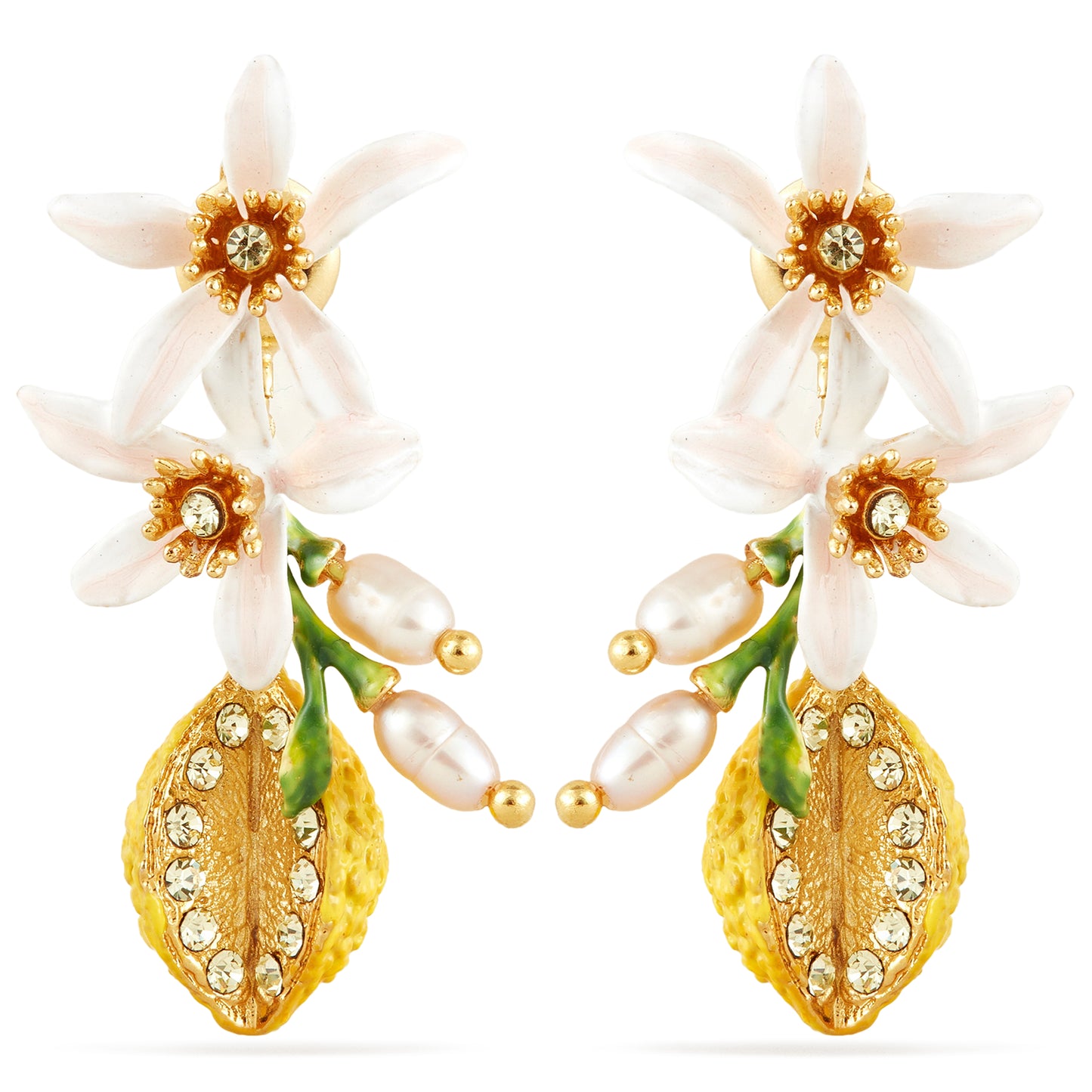 Les Néréides Post Earrings MIGNON CITRON from the MIGNON CITRON collection officially available in Manila, Philippines