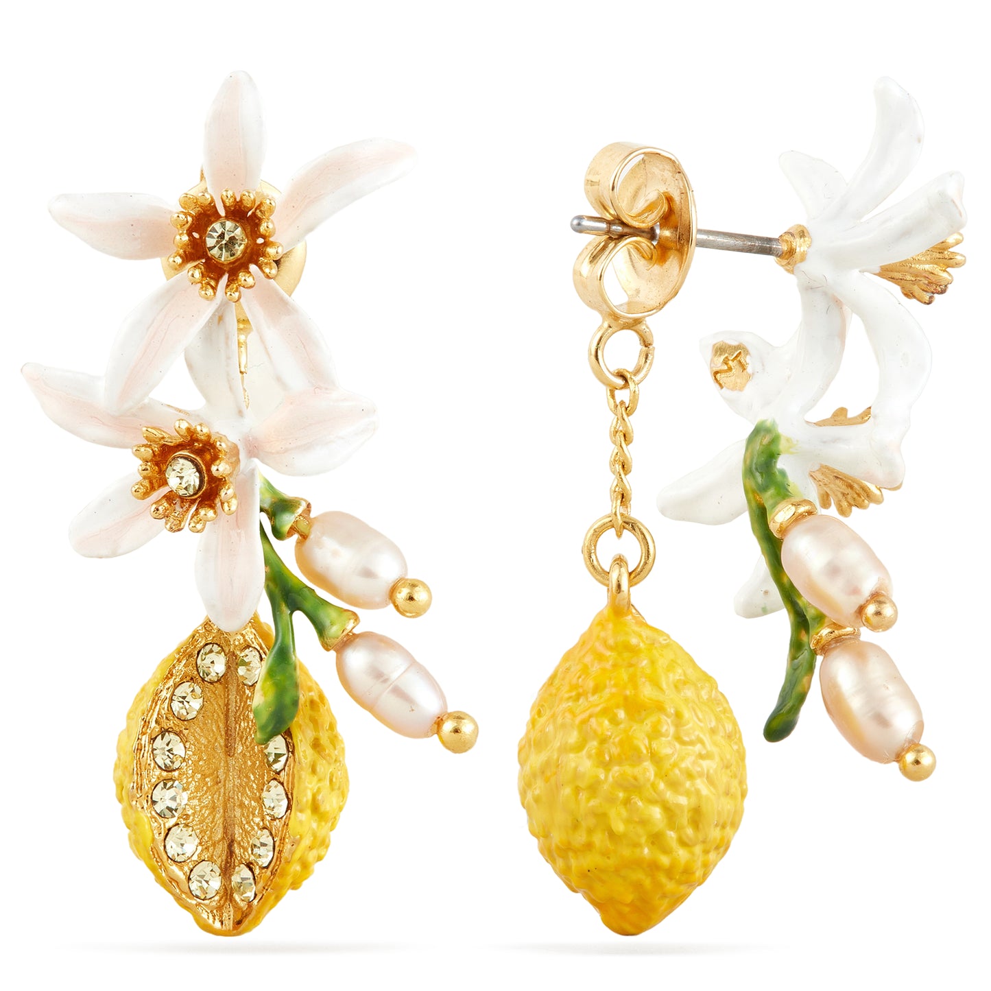 Les Néréides Post Earrings MIGNON CITRON from the MIGNON CITRON collection officially available in Manila, Philippines