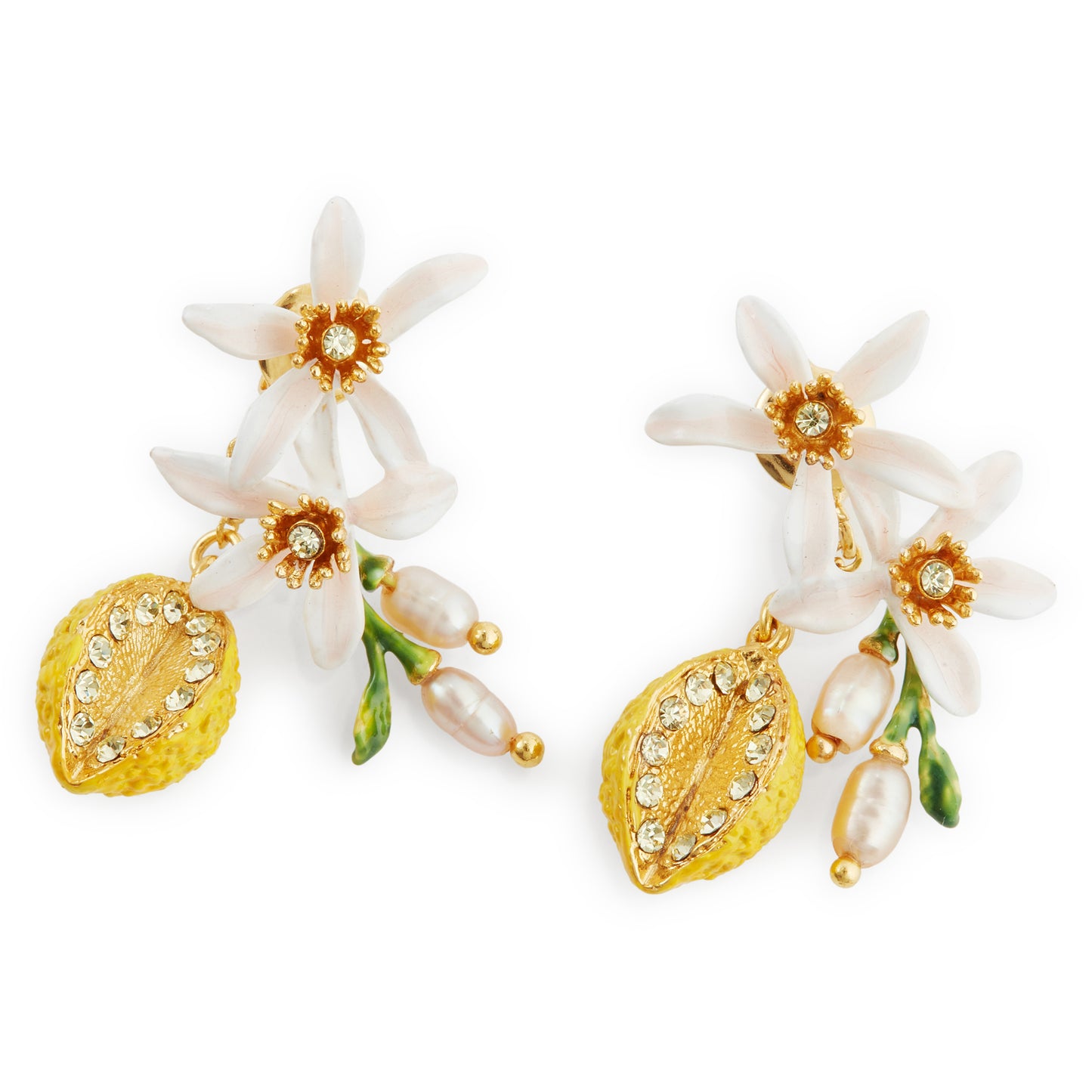 Les Néréides Post Earrings MIGNON CITRON from the MIGNON CITRON collection officially available in Manila, Philippines