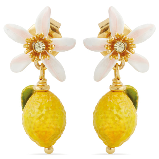 Les Néréides Post Earrings MIGNON CITRON from the MIGNON CITRON collection officially available in Manila, Philippines