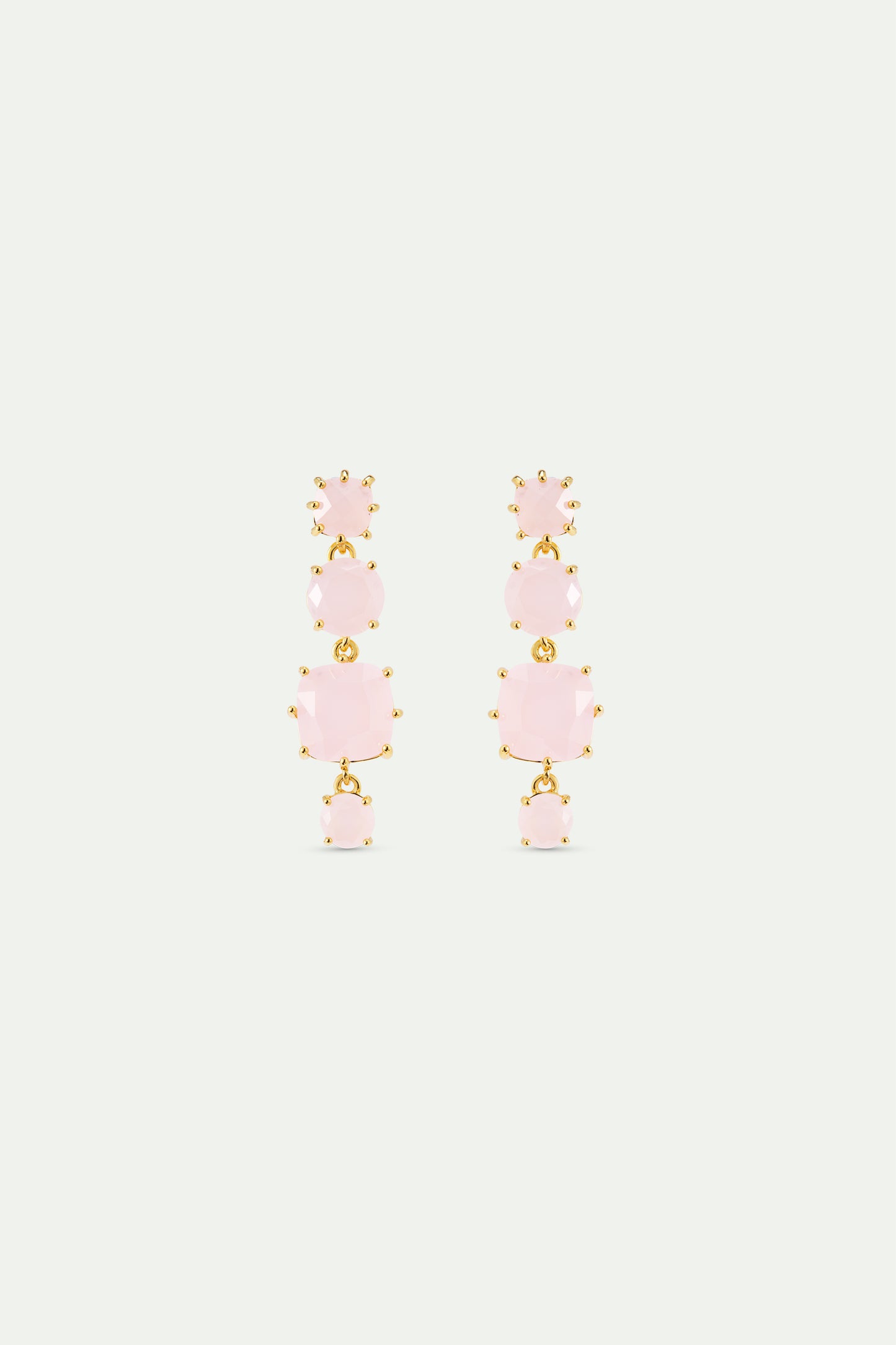Les Néréides Post Earrings LA DIAMANTINE rosa centifolia from the LA DIAMANTINE collection officially available in Manila, Philippines