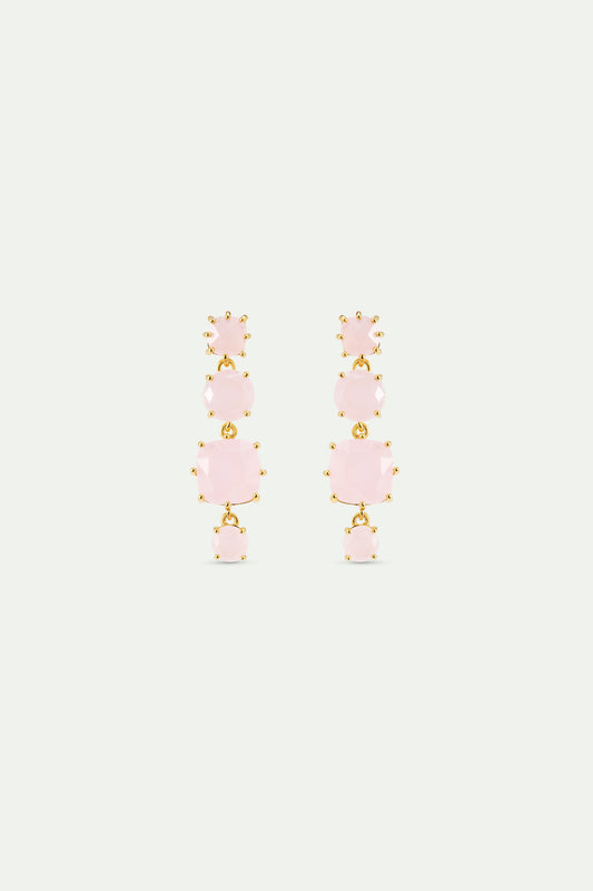 Les Néréides Post Earrings LA DIAMANTINE rosa centifolia from the LA DIAMANTINE collection officially available in Manila, Philippines