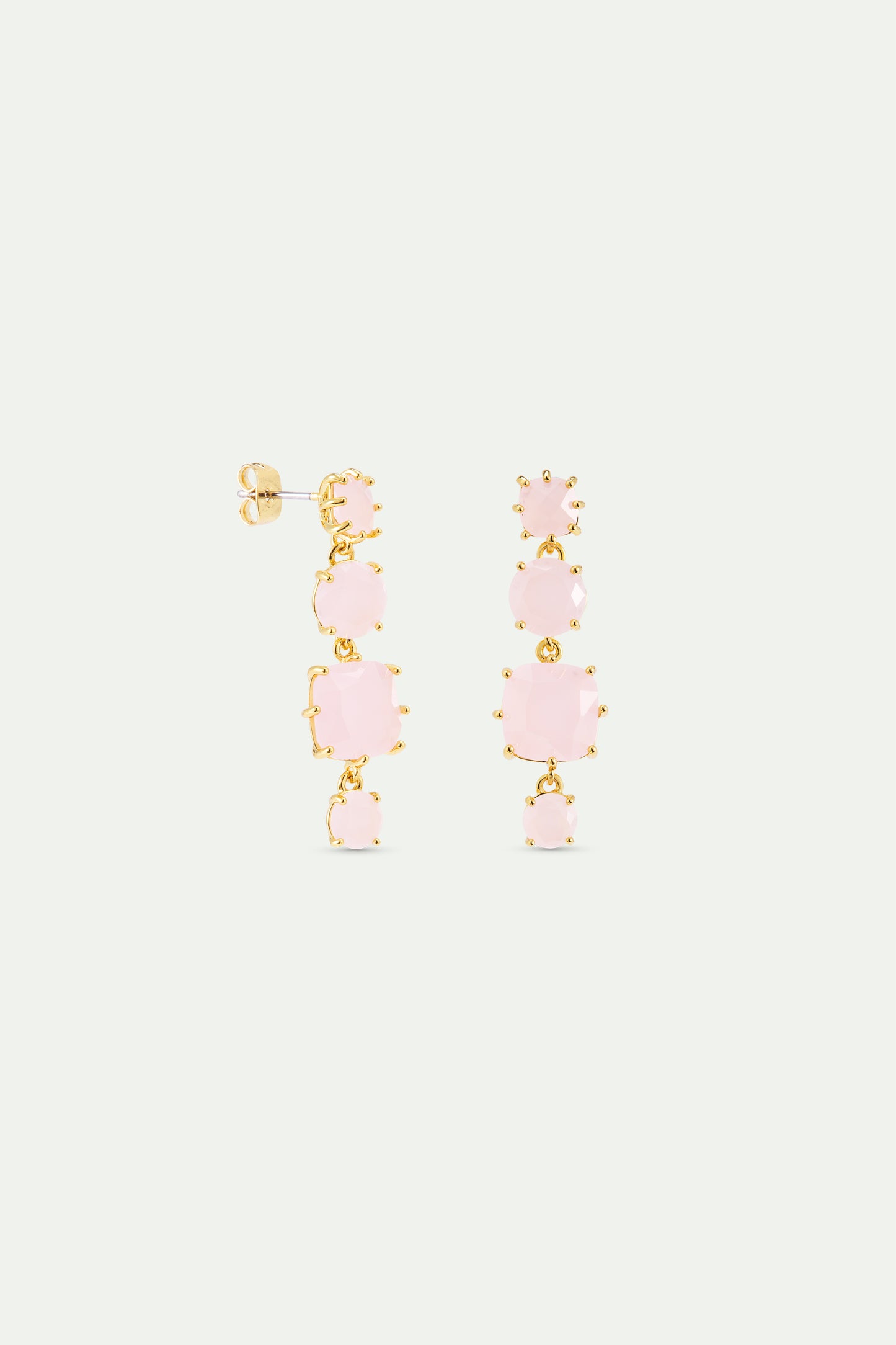 Les Néréides Post Earrings LA DIAMANTINE rosa centifolia from the LA DIAMANTINE collection officially available in Manila, Philippines