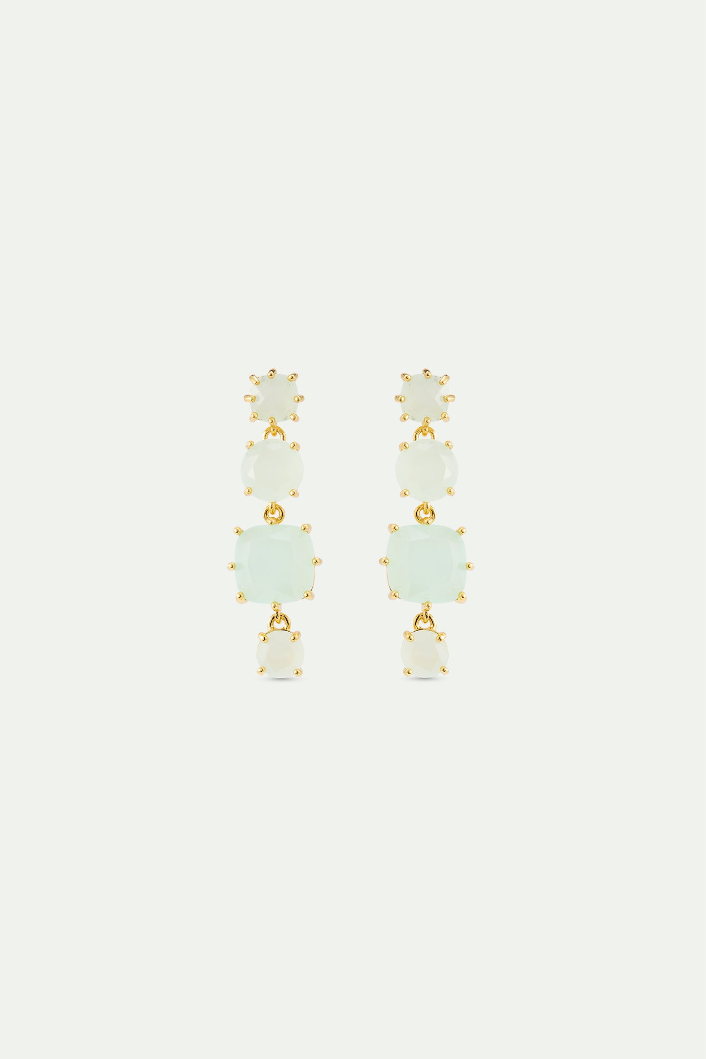 Les Néréides Post Earrings LA DIAMANTINE rosa centifolia from the LA DIAMANTINE collection officially available in Manila, Philippines