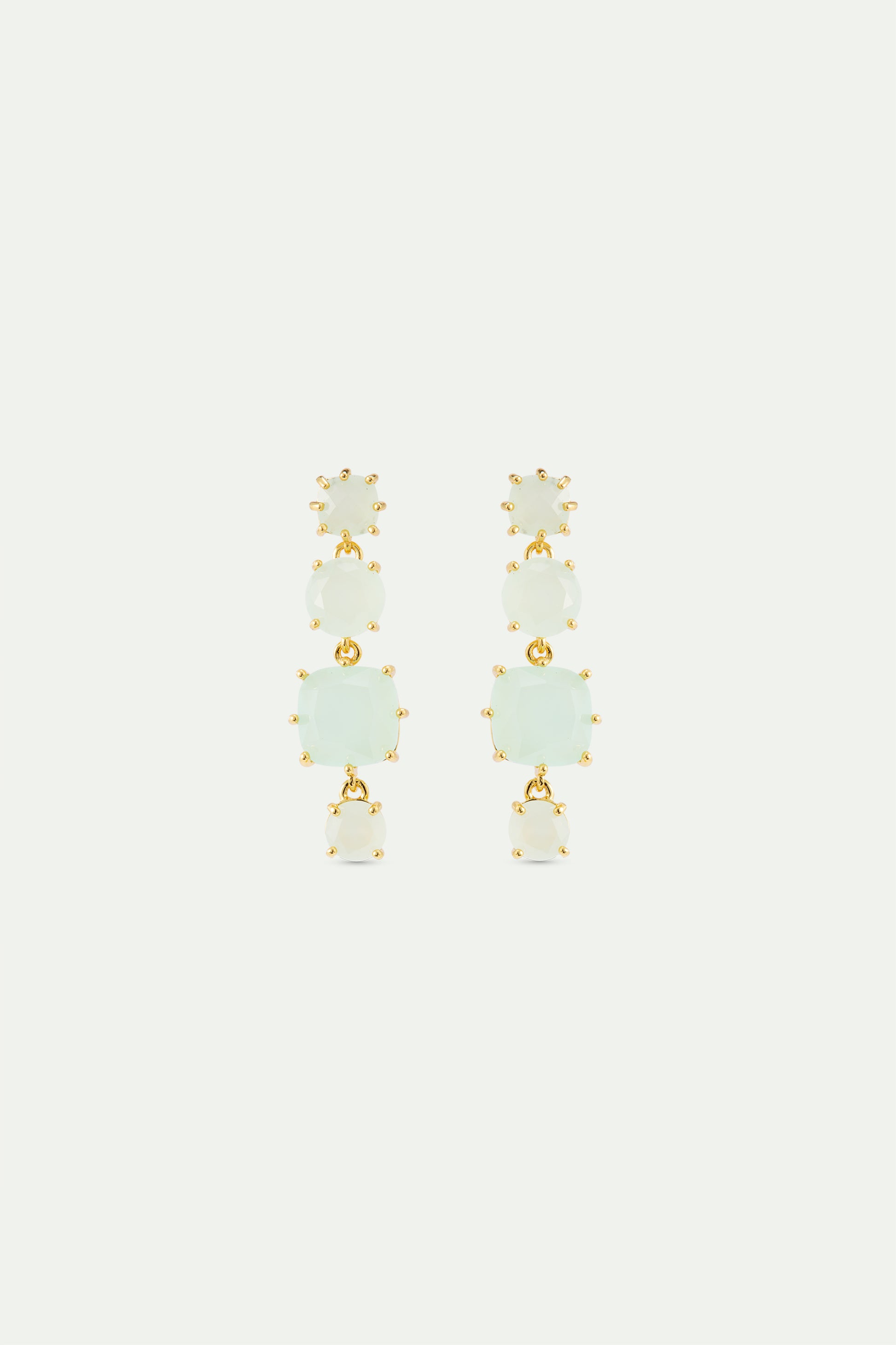 Les Néréides Post Earrings LA DIAMANTINE rosa centifolia from the LA DIAMANTINE collection officially available in Manila, Philippines