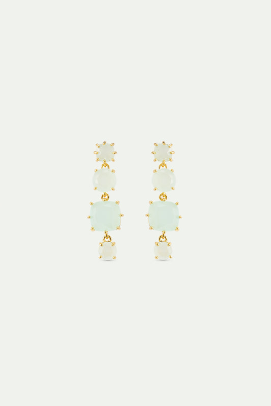 Les Néréides Post Earrings LA DIAMANTINE rosa centifolia from the LA DIAMANTINE collection officially available in Manila, Philippines