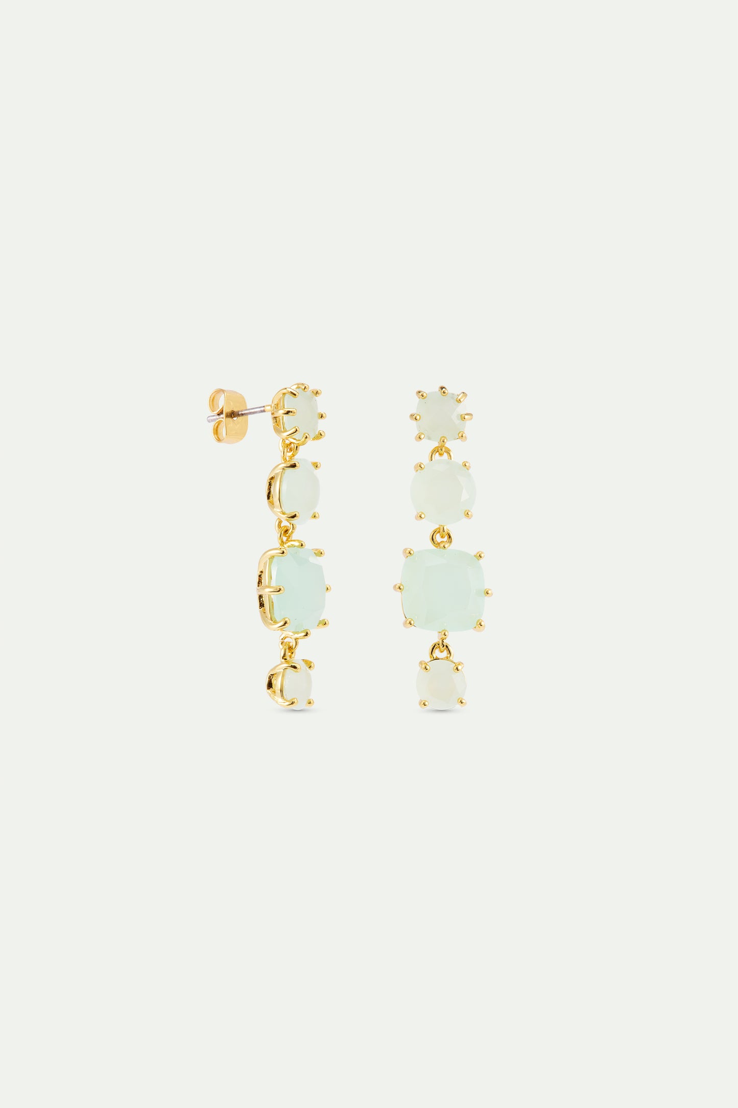 Les Néréides Post Earrings LA DIAMANTINE rosa centifolia from the LA DIAMANTINE collection officially available in Manila, Philippines