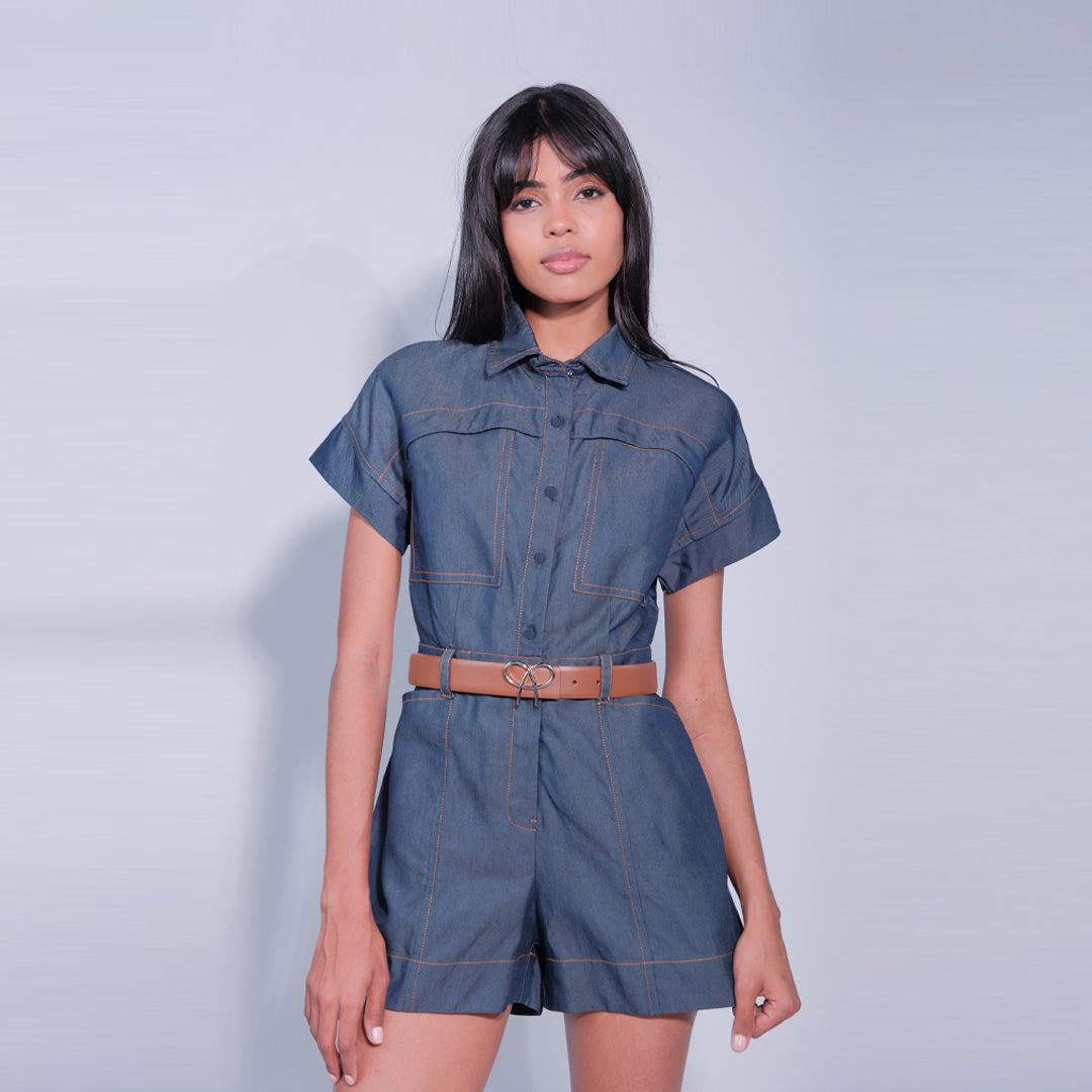 PEDILUM S/S PLAYSUIT
