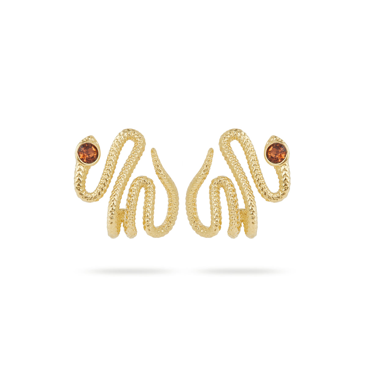 Egyptian snake post earrings