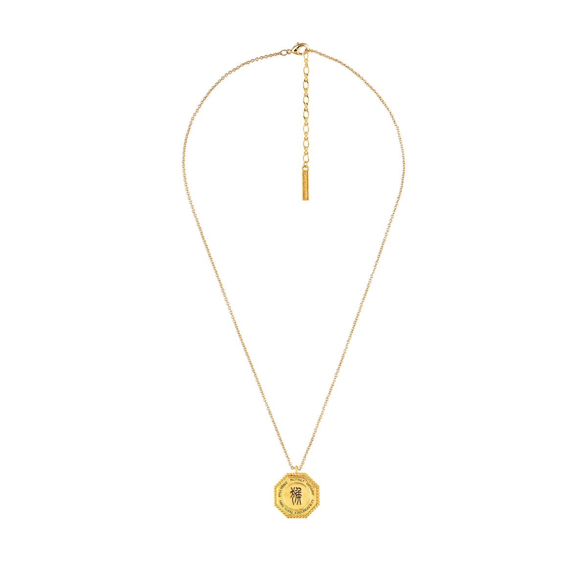 Monkey zodiac sign pendant necklace