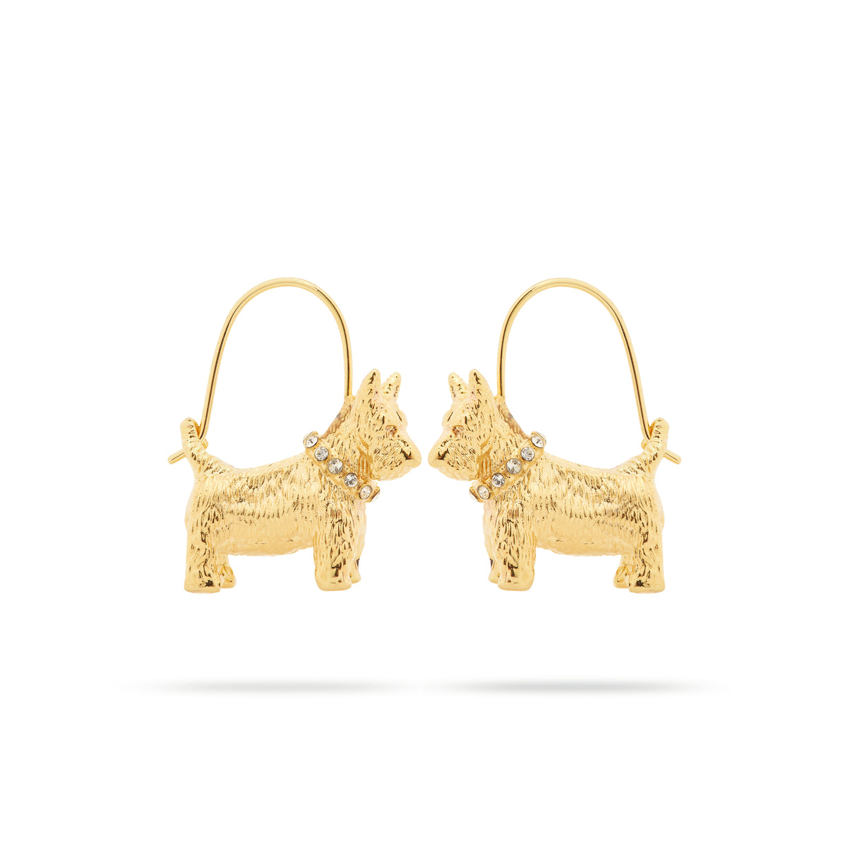 Westie post earrings