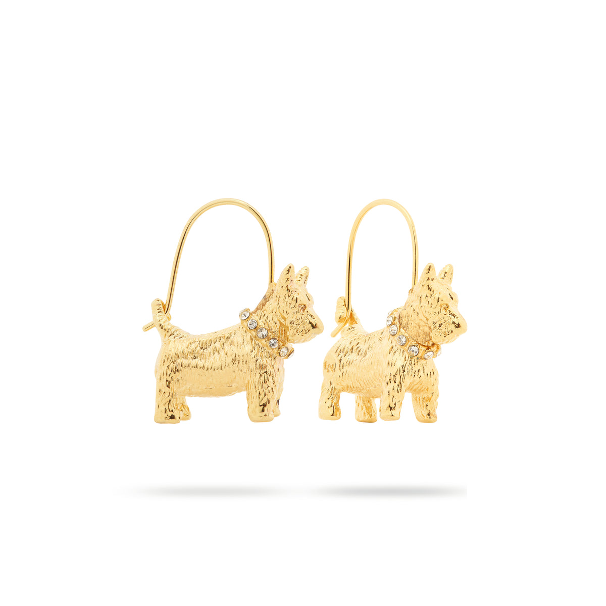 Westie post earrings