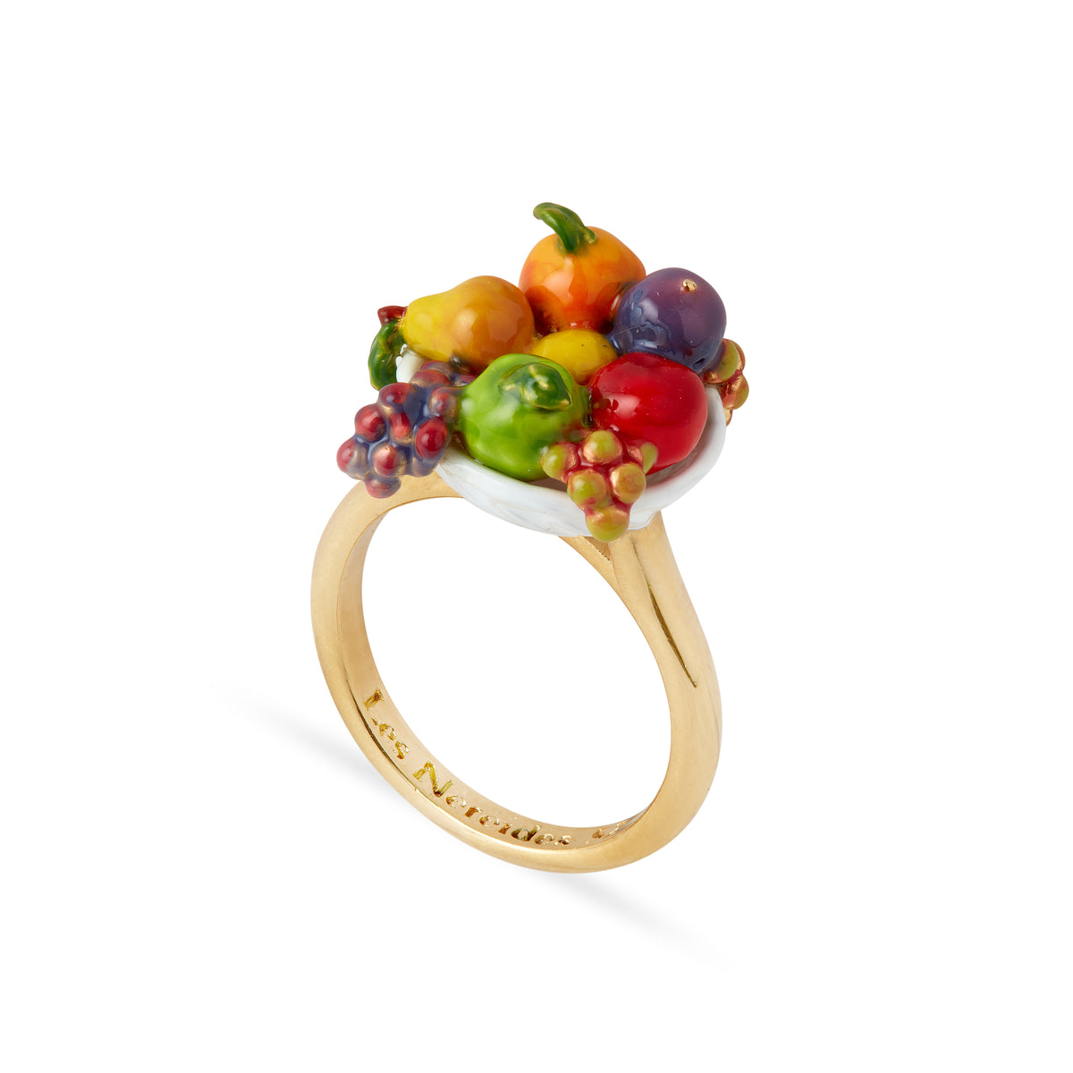 Fruit bowl cocktail ring