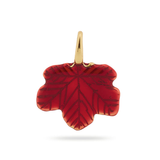 Maple leaf charm