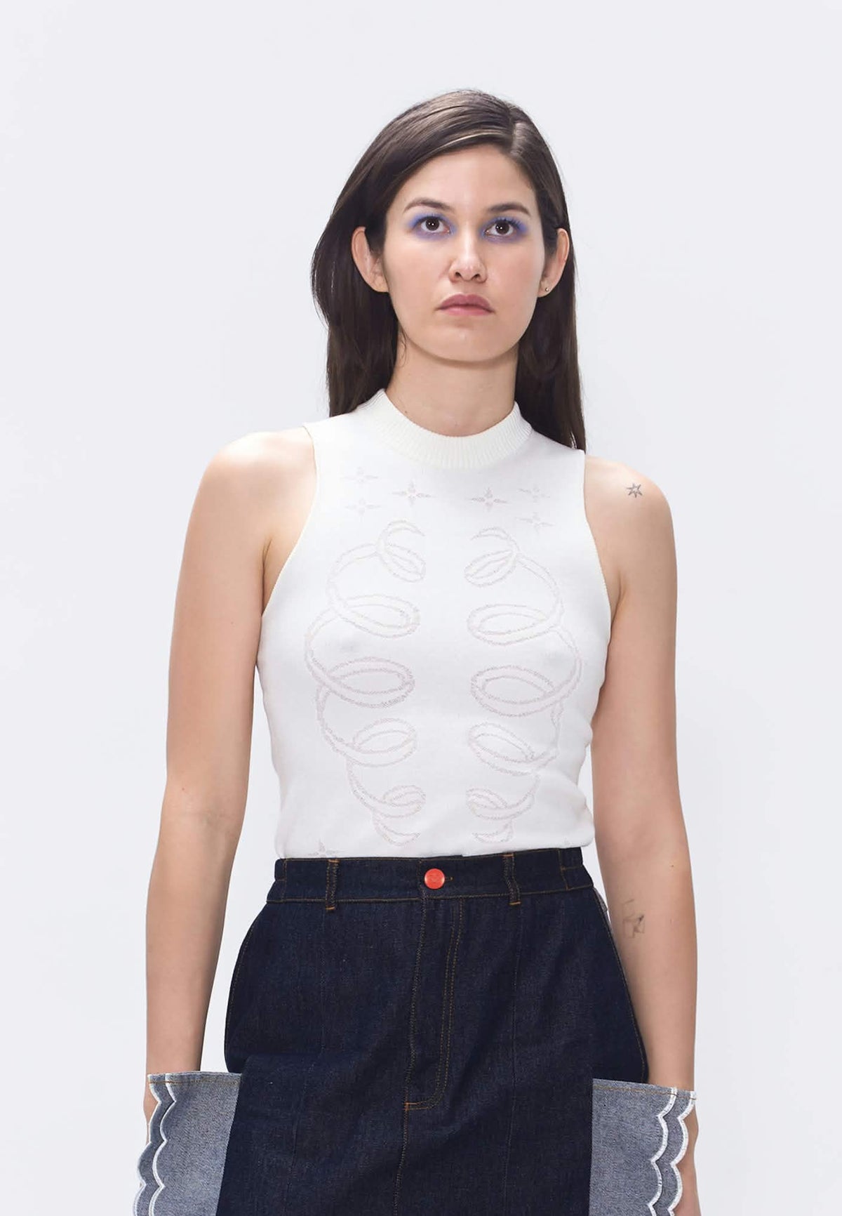 RIBS KNIT S/L TOP